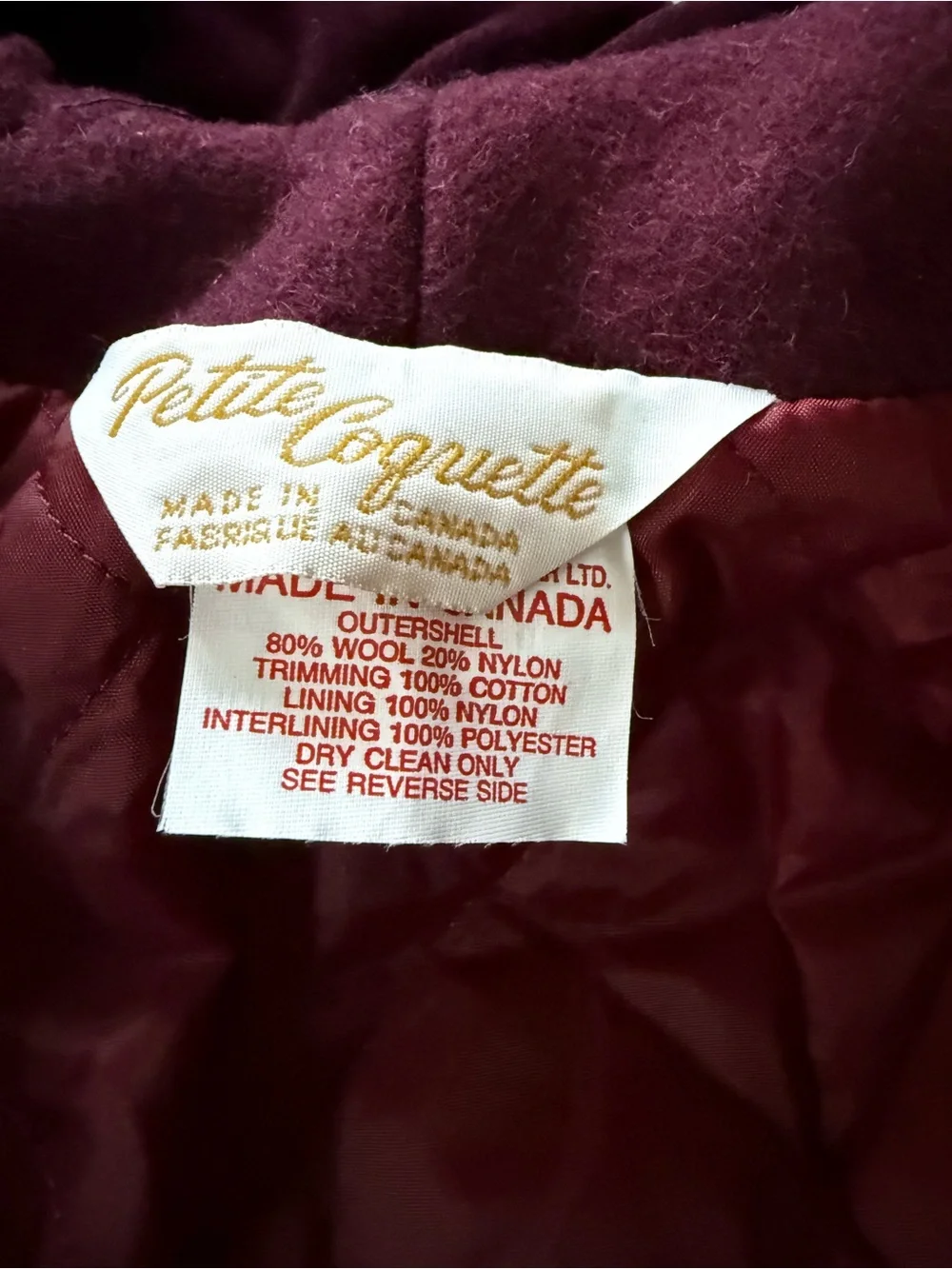 Petit Coquette vintage petit
